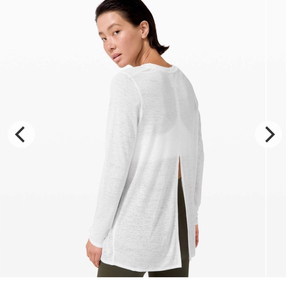 🌼lululemon Uncovered Long
Sleeve Tie *Tall White Size 12